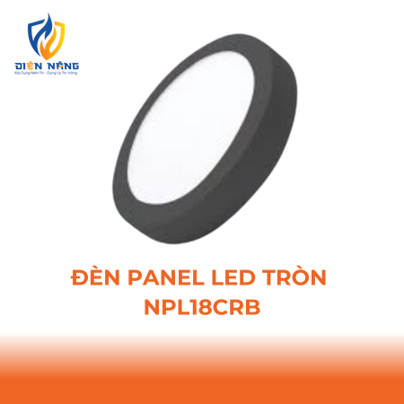 Đèn Panel LED đen, tròn 18W đổi màu