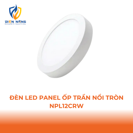 Đèn Panel LED trắng, tròn 12W đổi màu