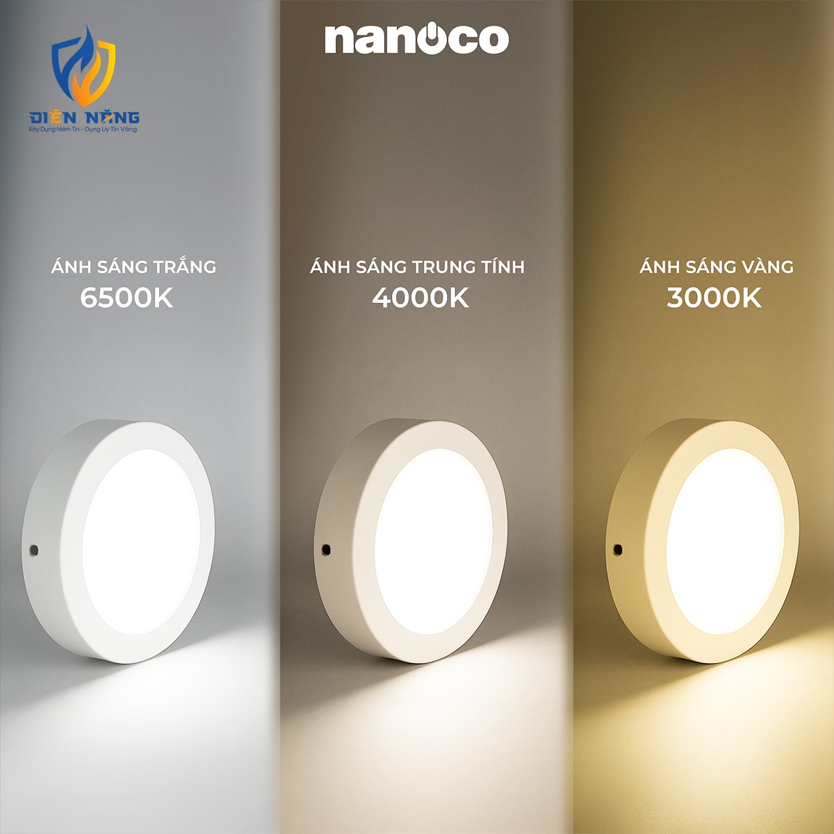 Đèn Panel LED trắng, tròn 6W đổi màu - anh 3