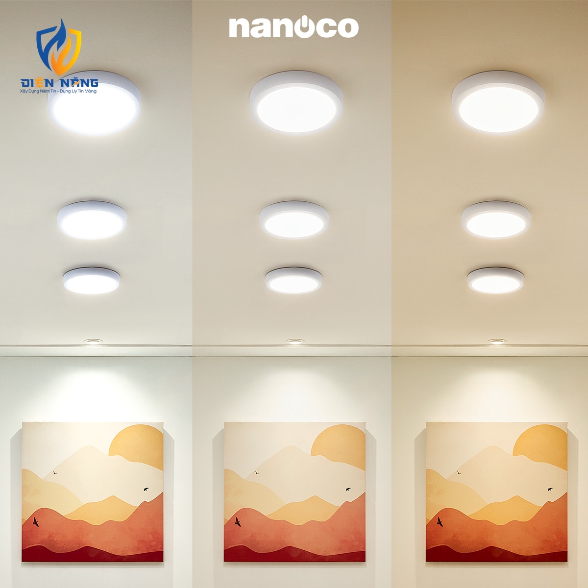 Đèn Panel LED trắng, tròn 6W đổi màu - anh 5