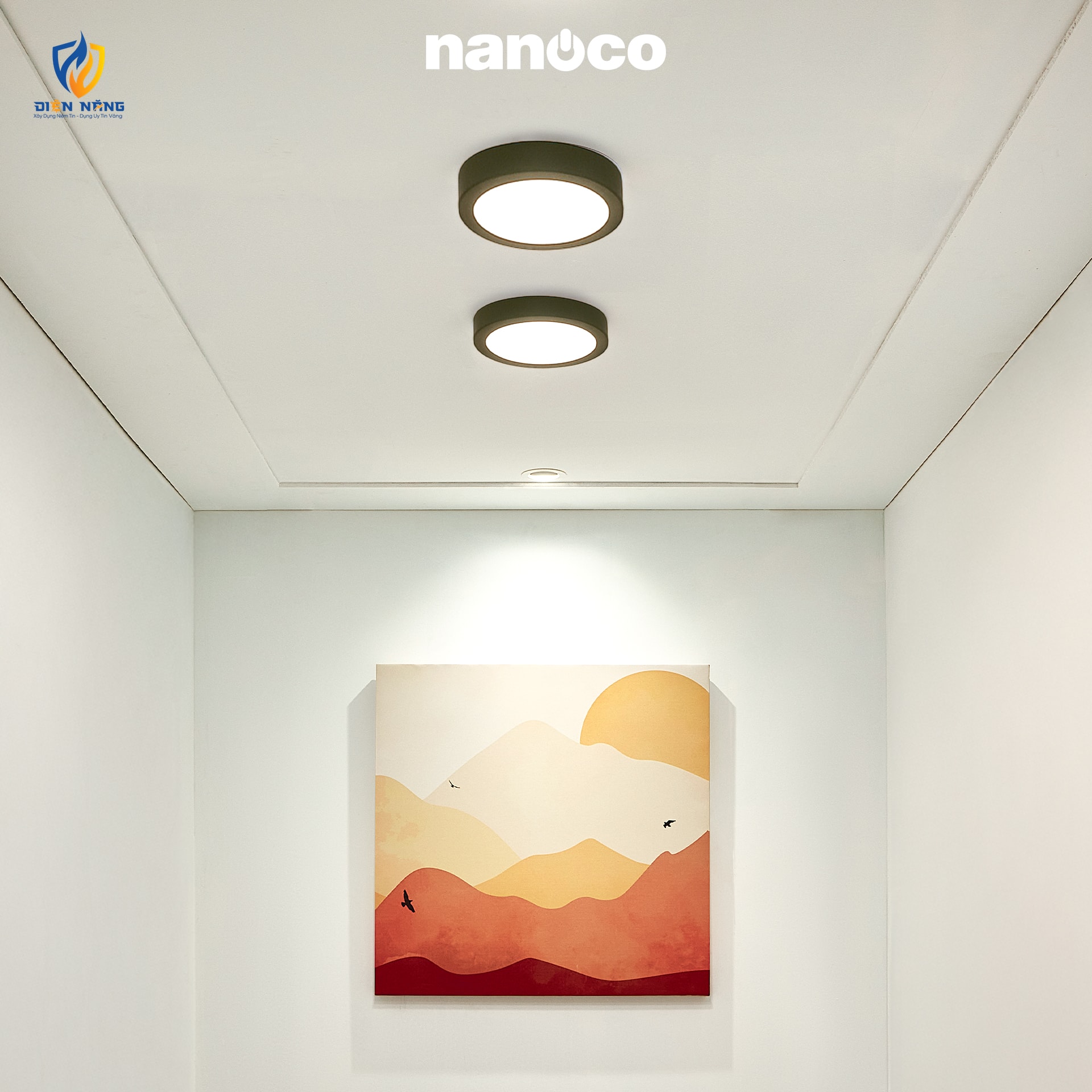 Đèn Panel LED đen, tròn 6W 6500K - anh 5