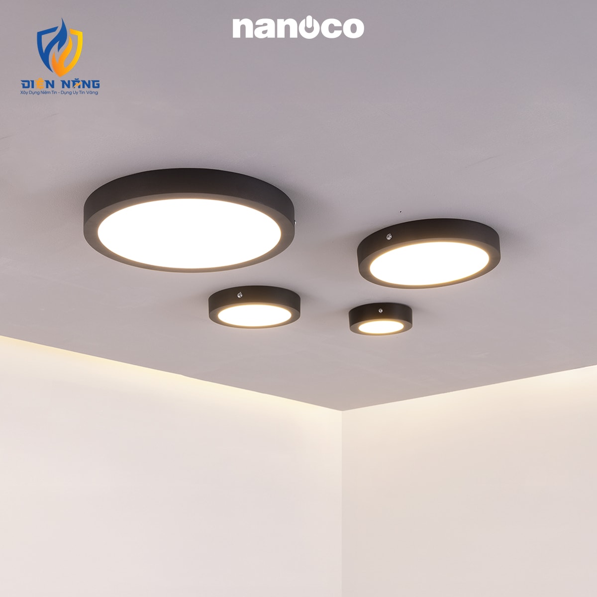 Đèn Panel LED đen, tròn 6W 4000K - anh 4