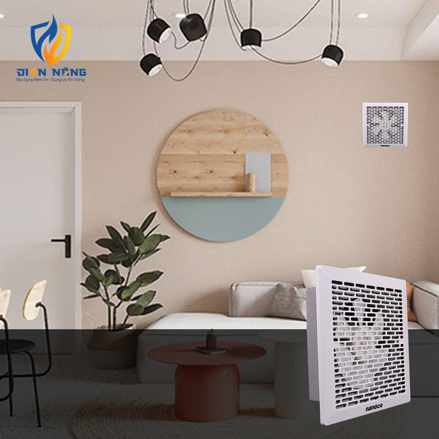 Quạt hút siêu mỏng, lỗ khoét 15cm NMV1523 - anh 3