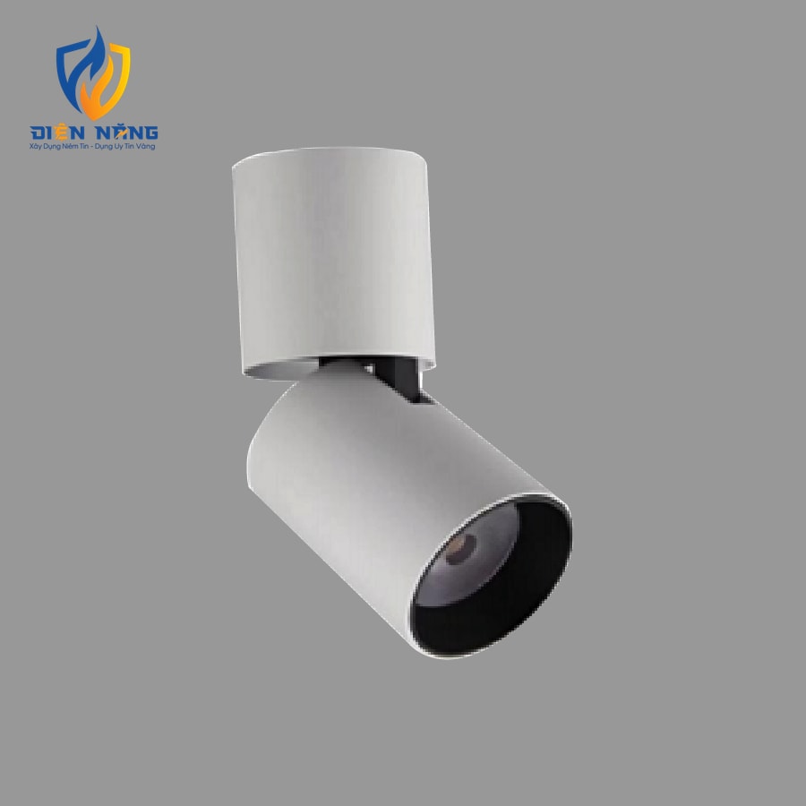 Đèn Downlight lắp nổi chỉnh góc 12W 3000K BE24 RA90 IP20 trắng
