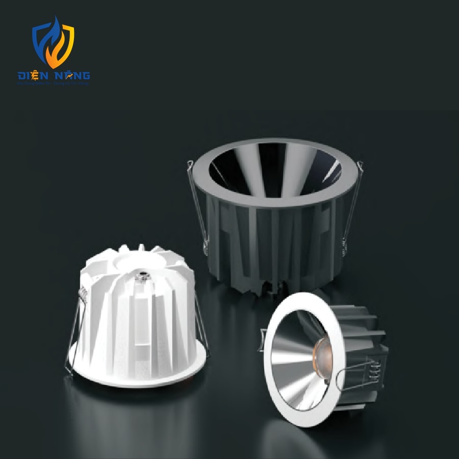 Đèn Downlight chống nước 10W 4000K Ra90 BE55 IP54