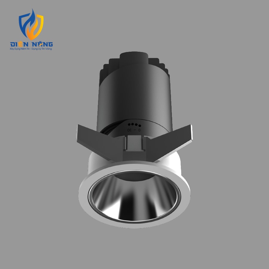 Đèn Downlight chỉnh góc 12W 3000K Ra90 BE24 IP20