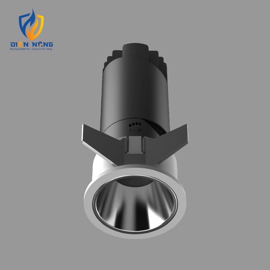 Đèn Downlight chỉnh góc 09W 3000K Ra90 BE24 IP20