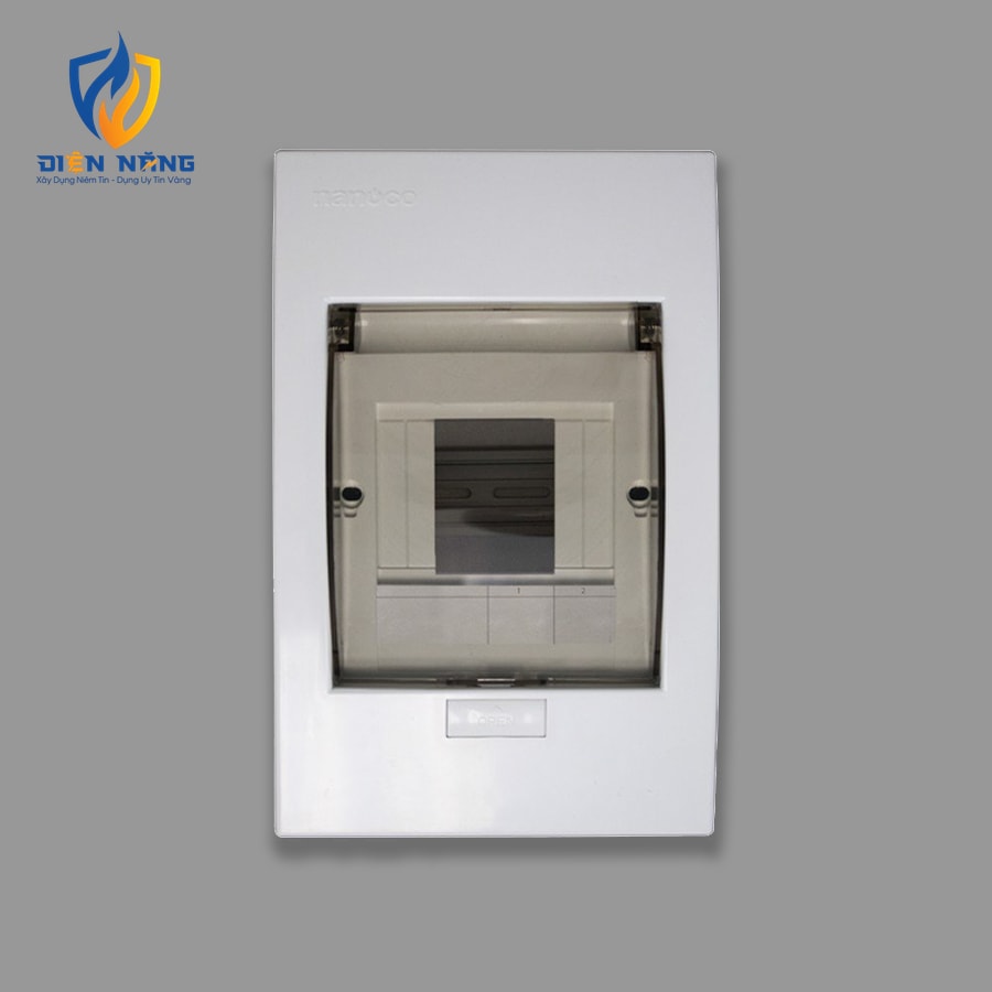 Tủ điện mặt nhựa đế nhựa 2 - 4 modules
