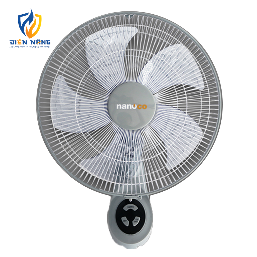 Quạt treo tường có remote màu xám NWF1605G